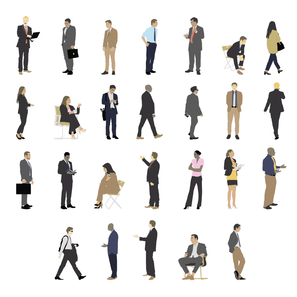 People in Business Vector Set