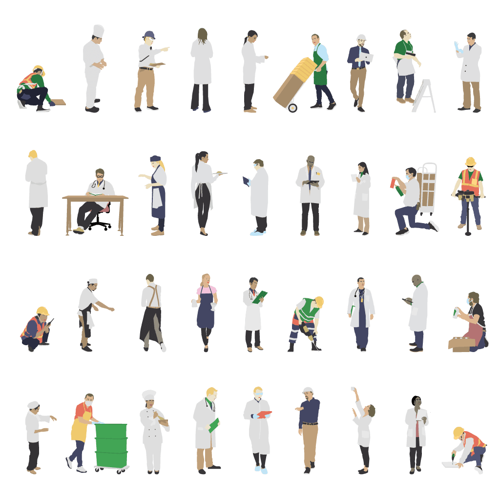 Professional Peoples Vector Set