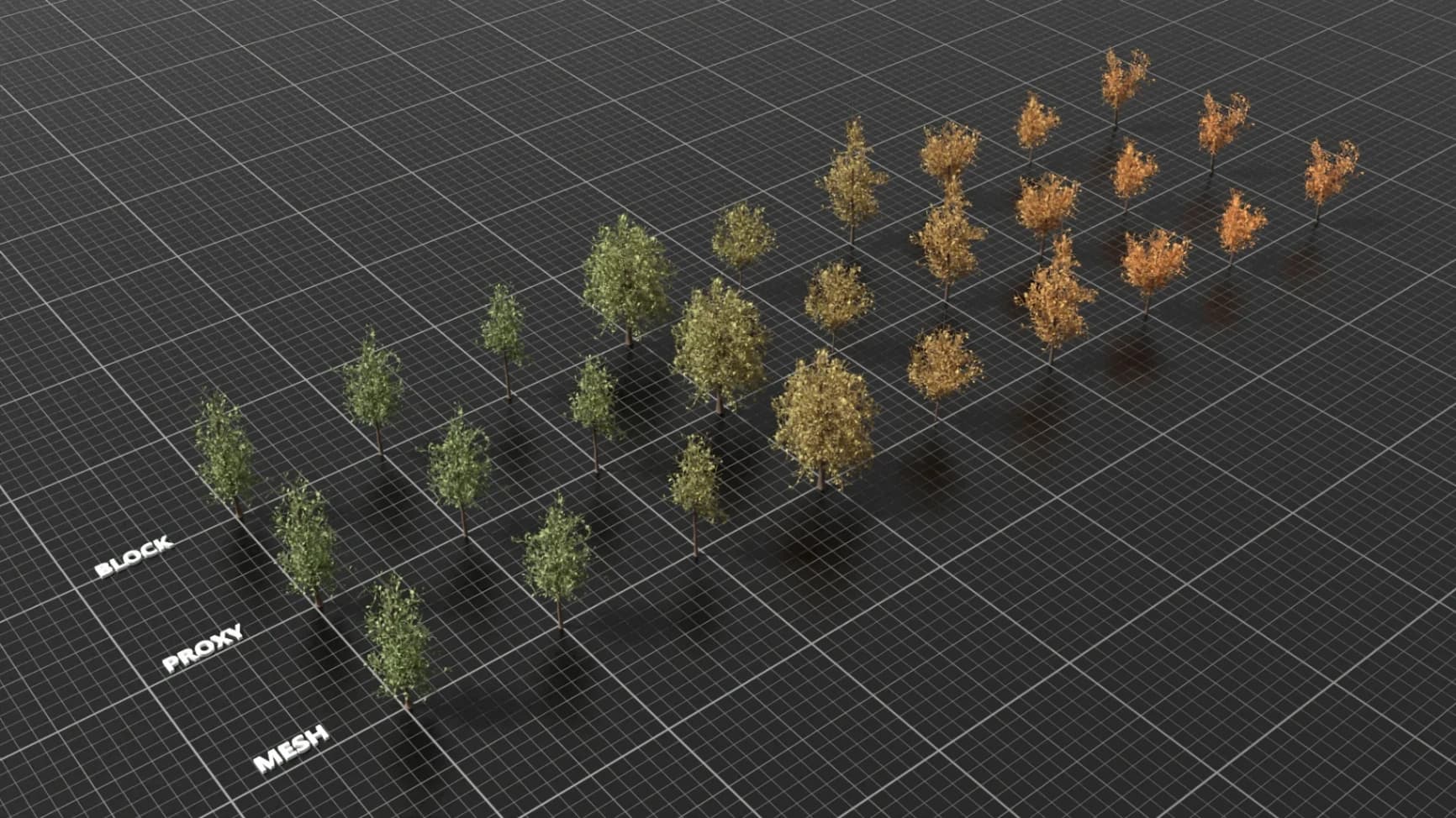 3D Tree Figures