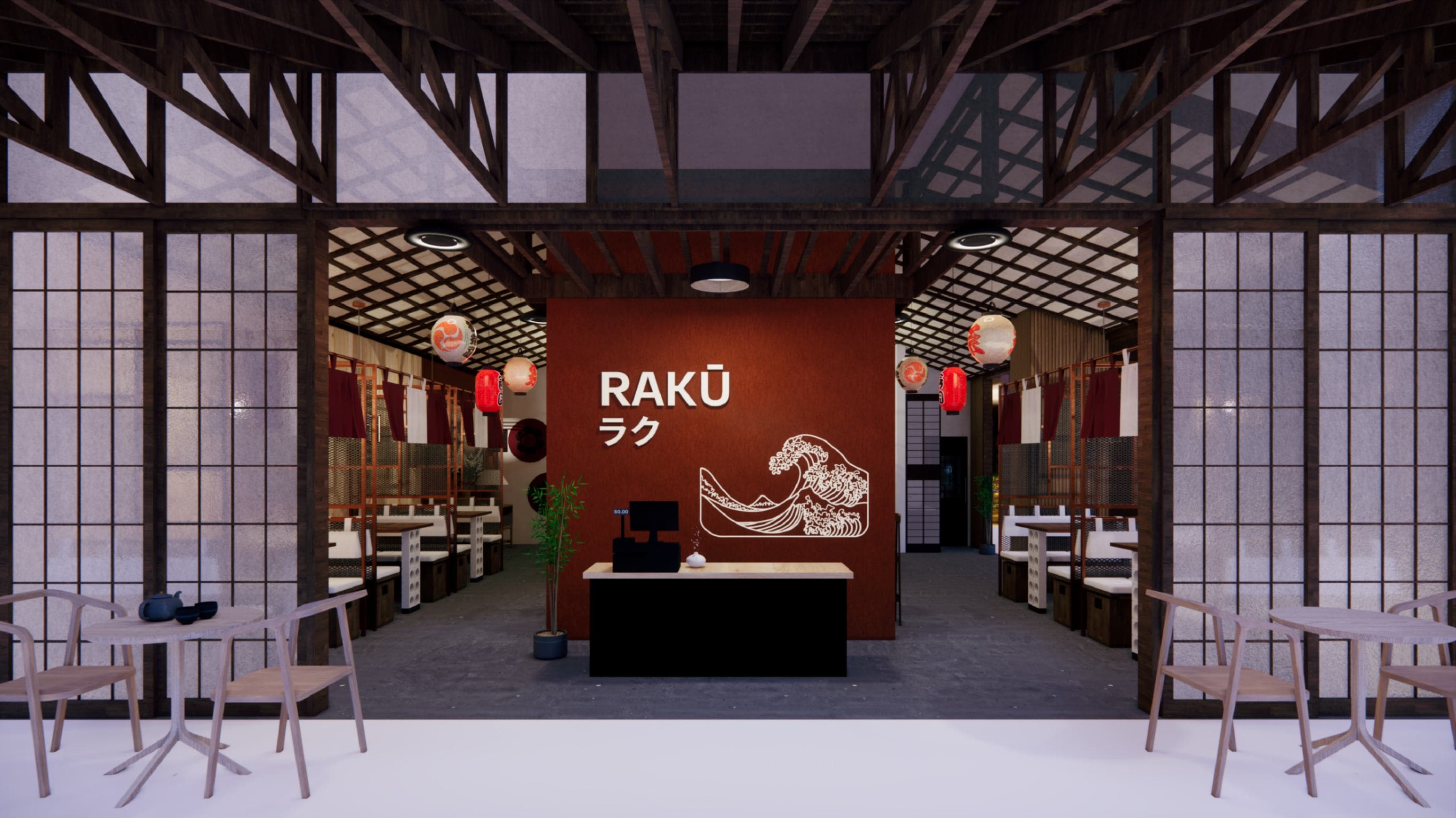 RAKŪ ラク-Ramen and Dumplings- Restaurant Interior