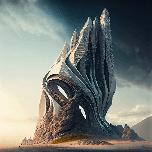 My AI Architecture 2022 entry "Dawn and Dusk of time"