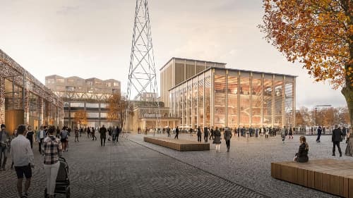 Temporary home of the Staatstheater in Stuttgart, Germany