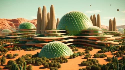 Habitable Cacti: Sustainable Settlements On Mars
