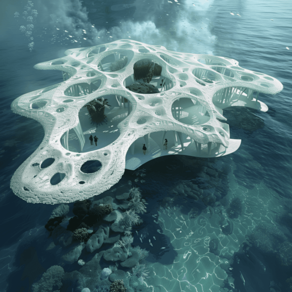 Coral Nexus: A Bionic Haven for Oceanic Resilience