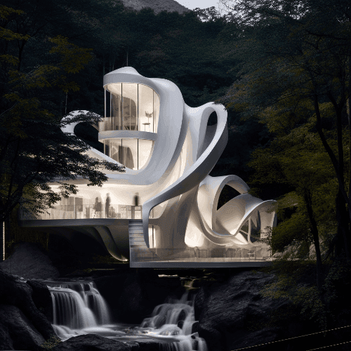 Fluidity + Geometry Midjourney v5.1