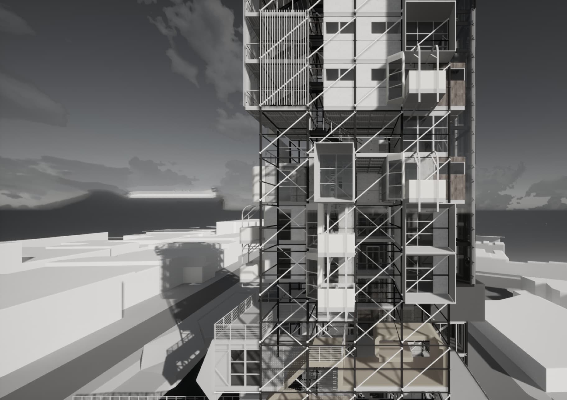 The Scaff 'A Modular and Rapid-Adaptation Housing Solution for North Sea Offshore Workers'