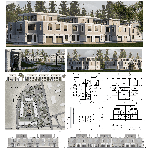 Blocked residential buildings in Sestroretsk