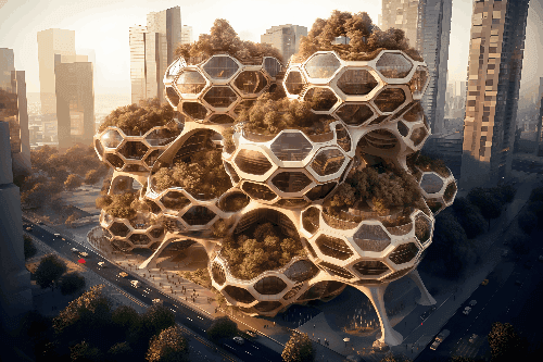 HexaHub: A Metropolis Facility Inspired by Nature