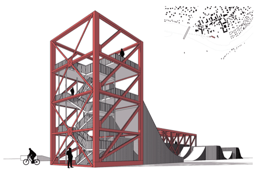 Conceptual study of the reuse of the railway bridge