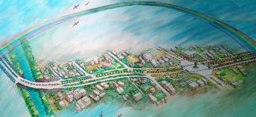 "Rainbow" - Airport Road of a City