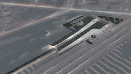 Railway Station with additional functions in Accra Ghana