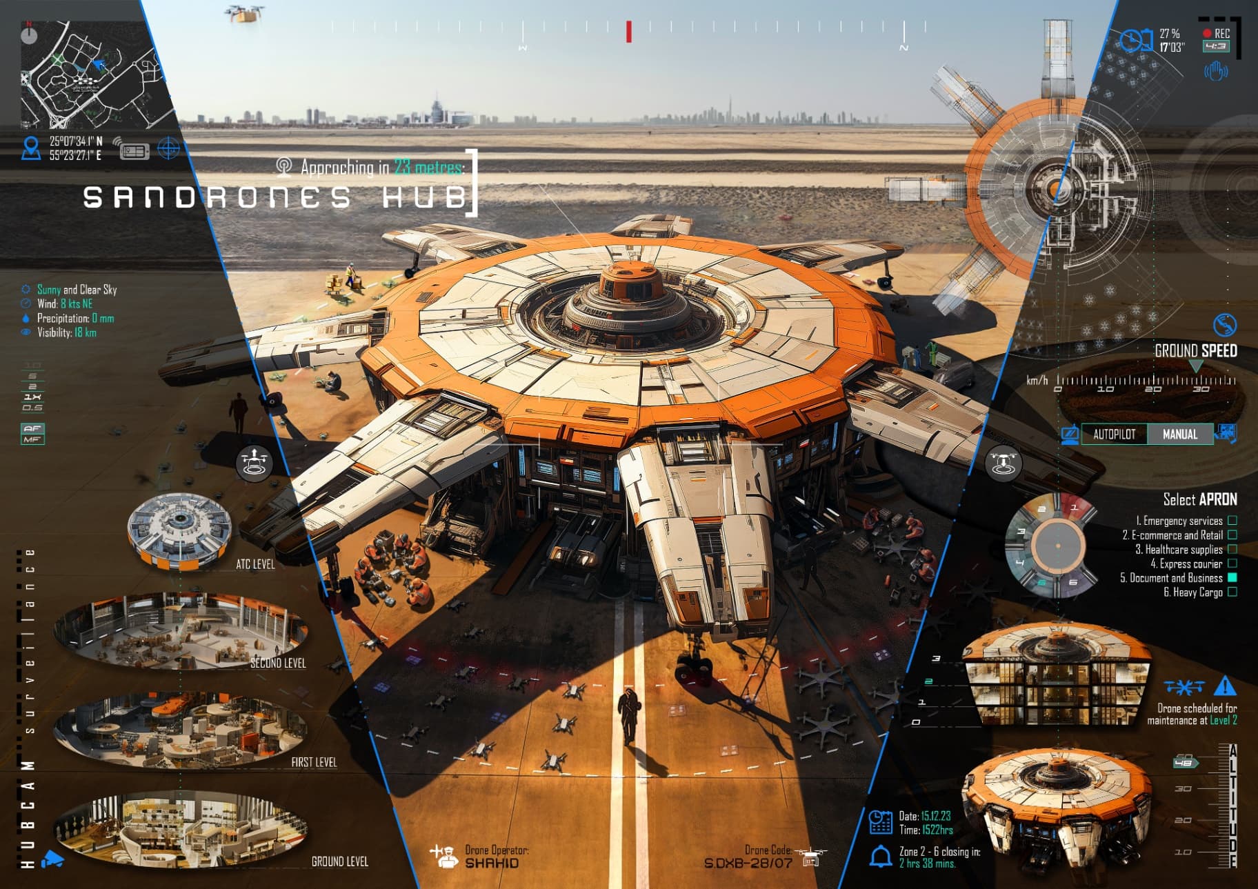 Delivery Drone Facility Complex