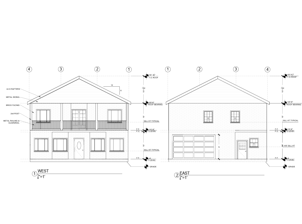 Autodesk Auto CAD Architectural Drawings